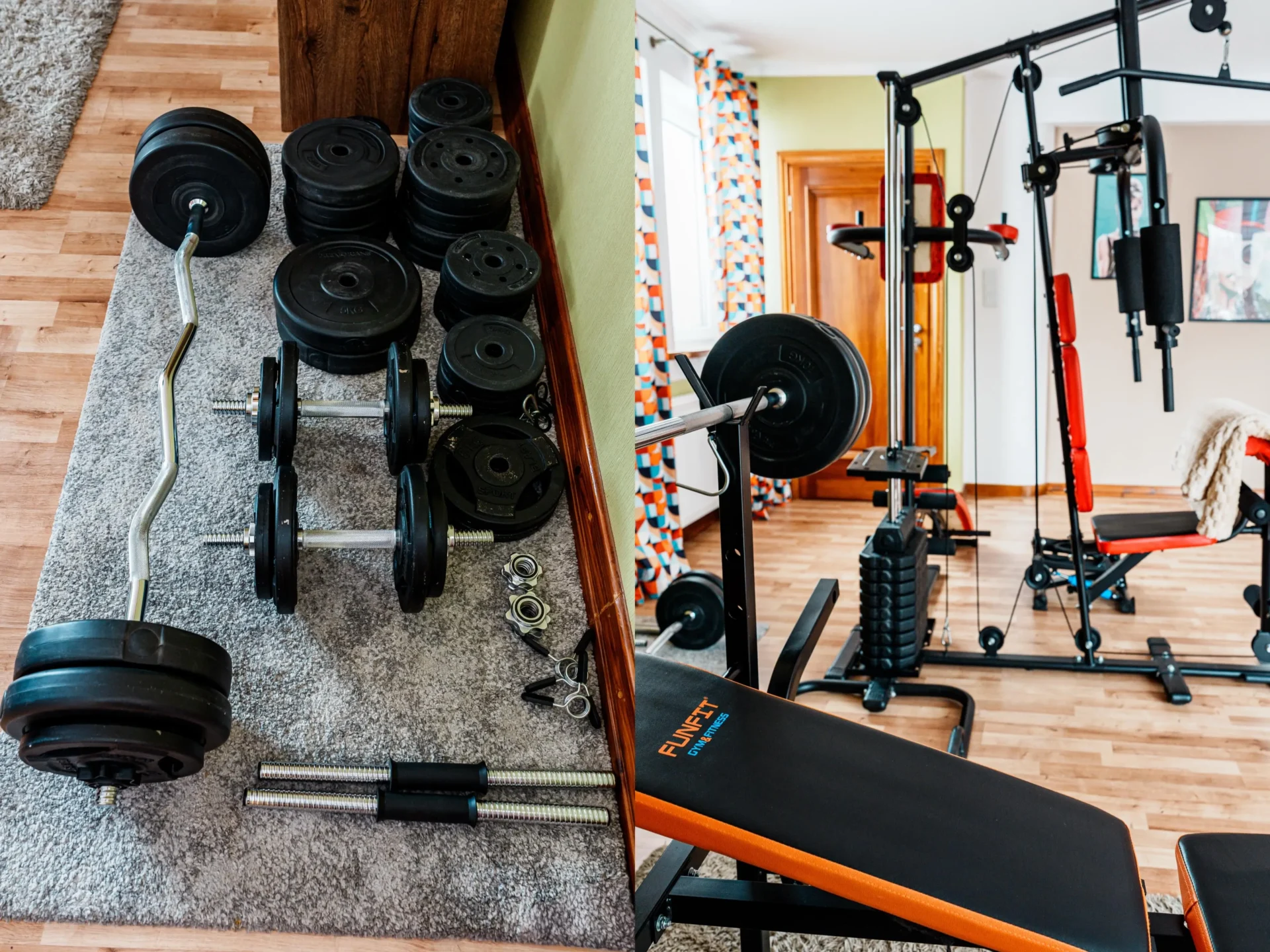 Domowa strefa fitness w Rezydencji Florina 